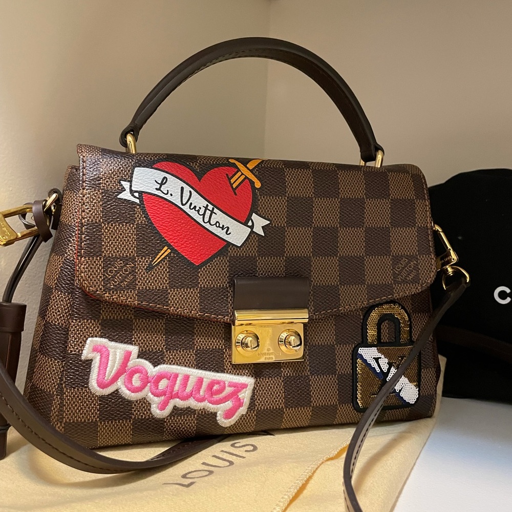 LOUIS VUITTON Damier Ebene Patches Croisette